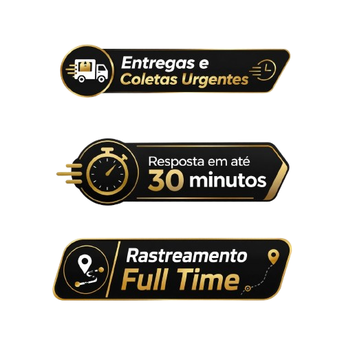 Caminhão sendo carregado em operação logística urbana